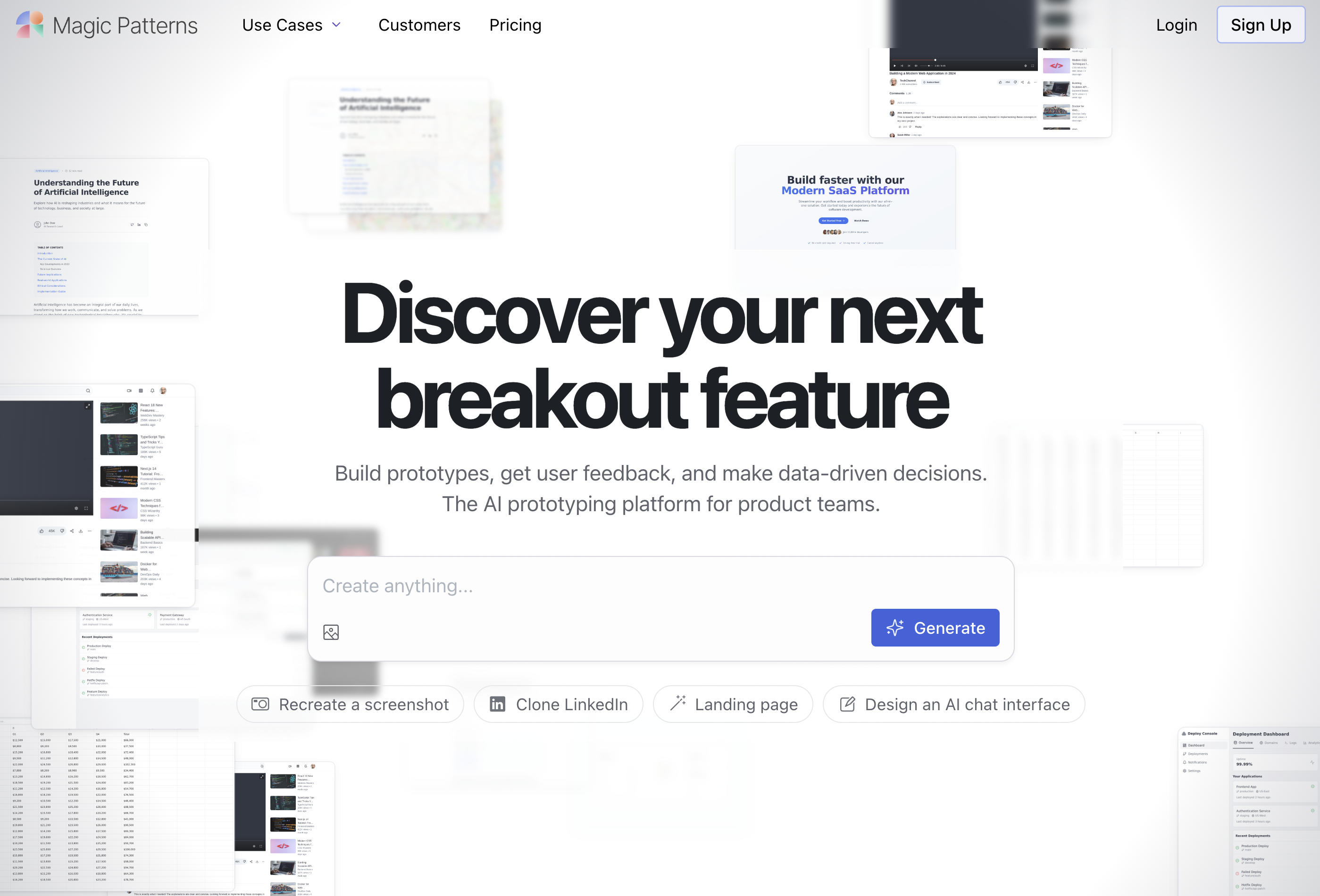Magic Patterns Website