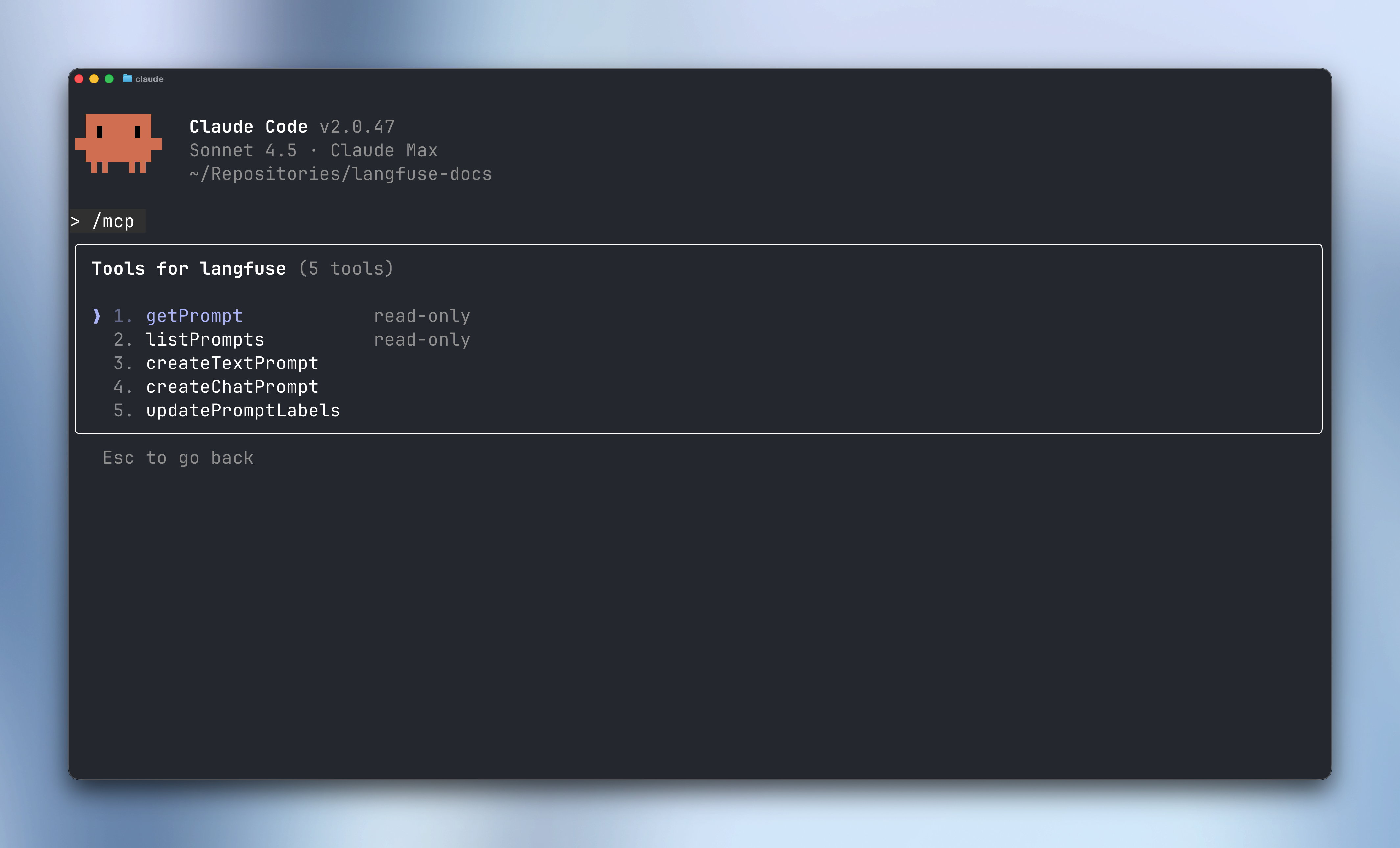 Hosted MCP Server for Langfuse Prompt Management
