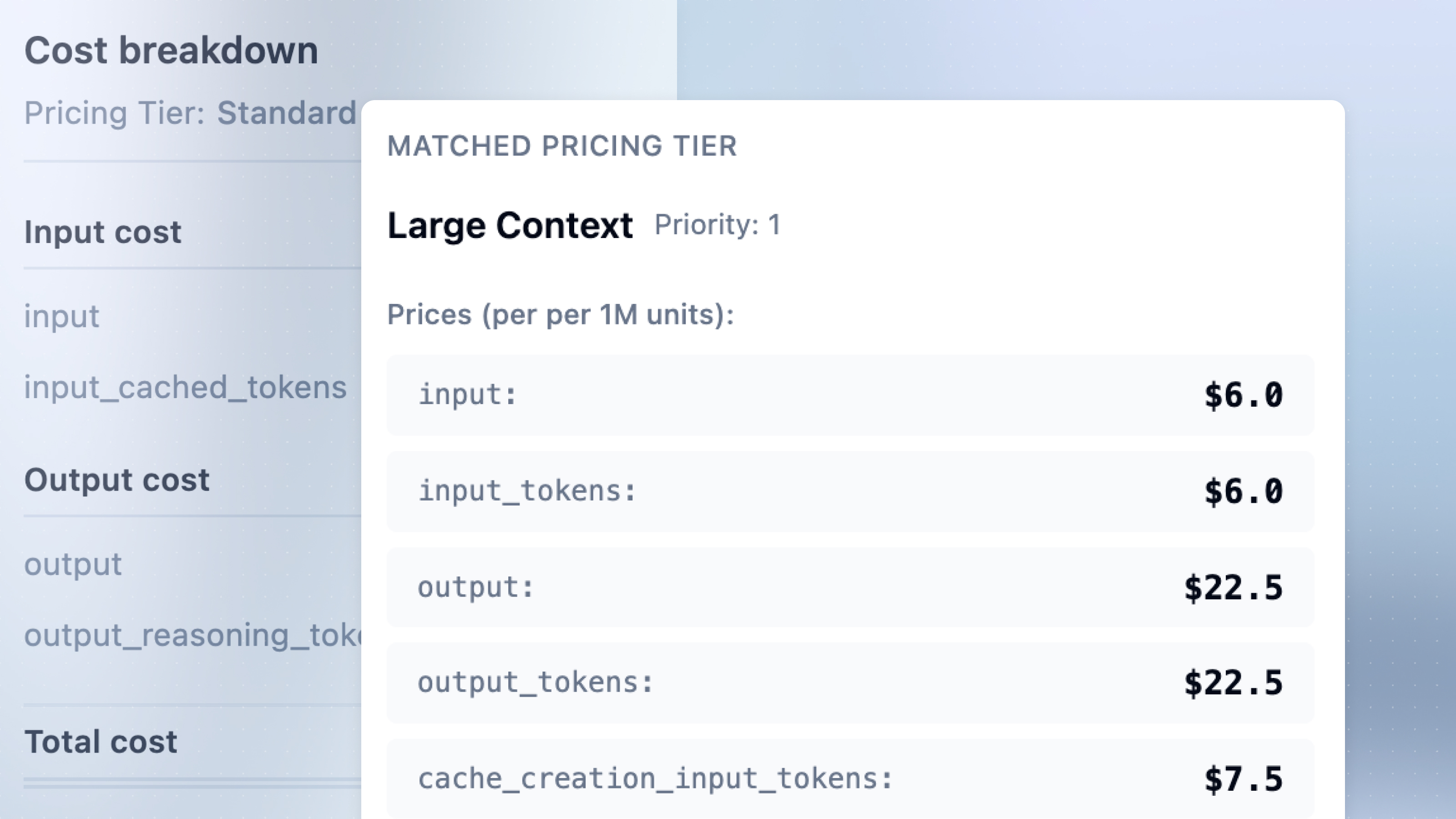 Pricing Tiers for Accurate Model Cost Tracking